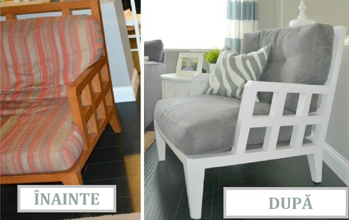Старая мебель до и после переделки стулья